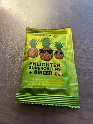 Customer photo review of FREE Enlighten Supergreens Sachet 🎁