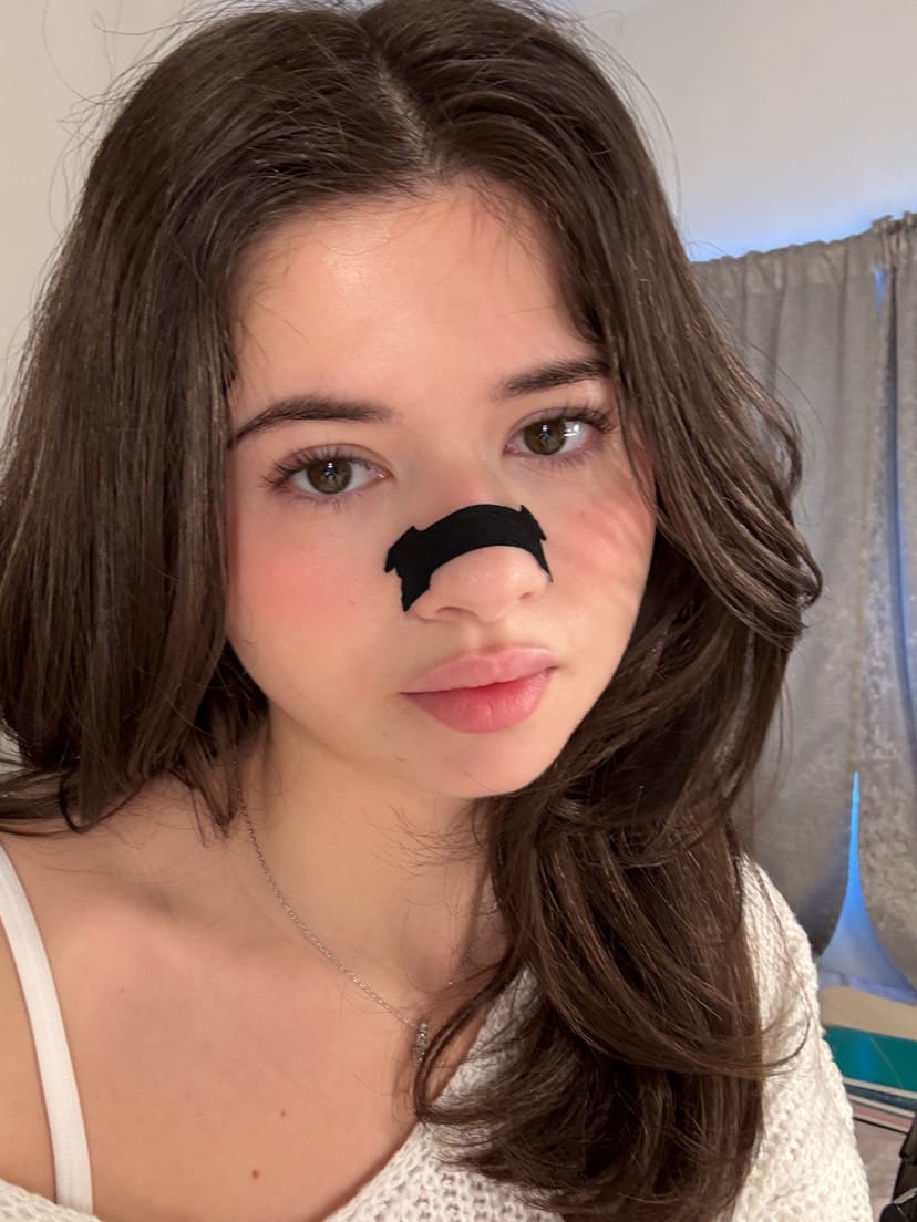 Customer photo review of NASAL STRIPS | BLACK