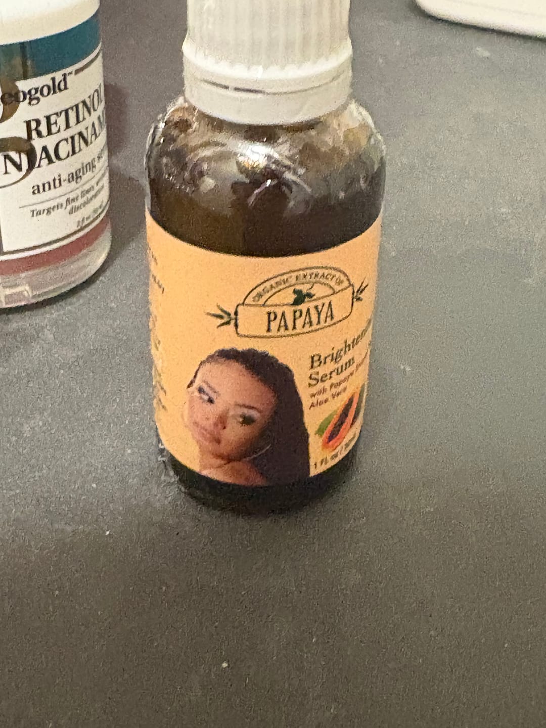Customer photo review of Organic Extract of Papaya Brightening Serum - 30ml / 1 Fl Oz
