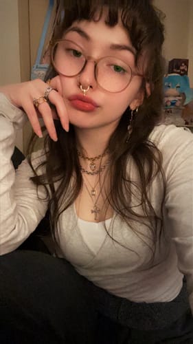 Customer photo review of Star Cluster Septum Ring