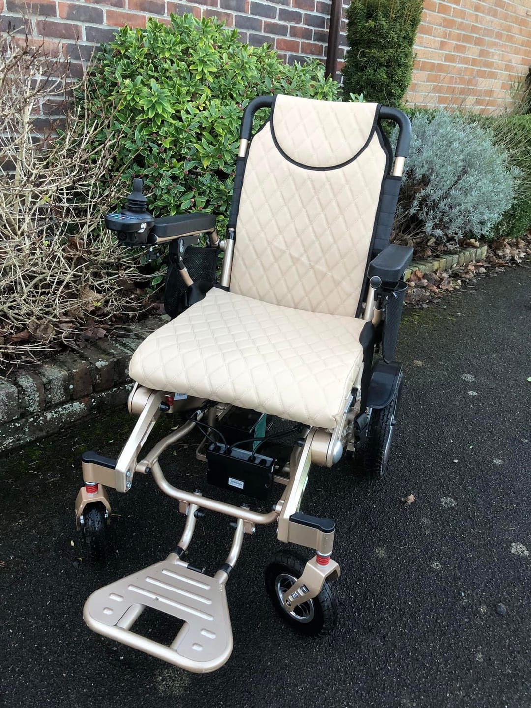 Customer photo review of Luxury Leather Seat Cushion Cover for Freedom Pro and Elite Electric Wheelchair