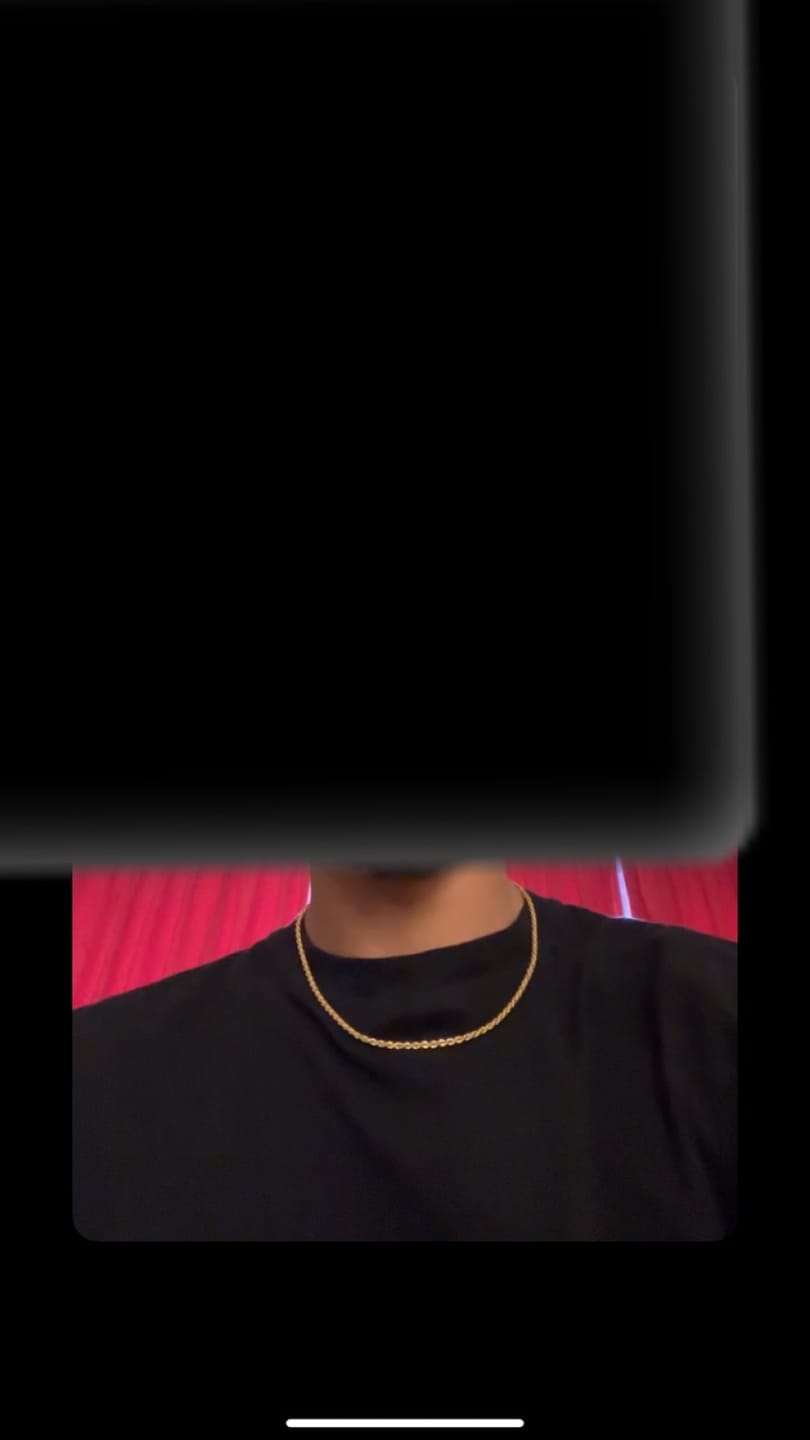 Customer photo review of CLEAN ROPE CHAIN. - 3MM 18K GOLD