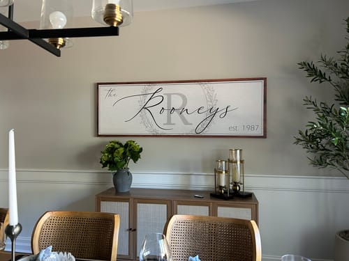 Customer photo review of Family Sign