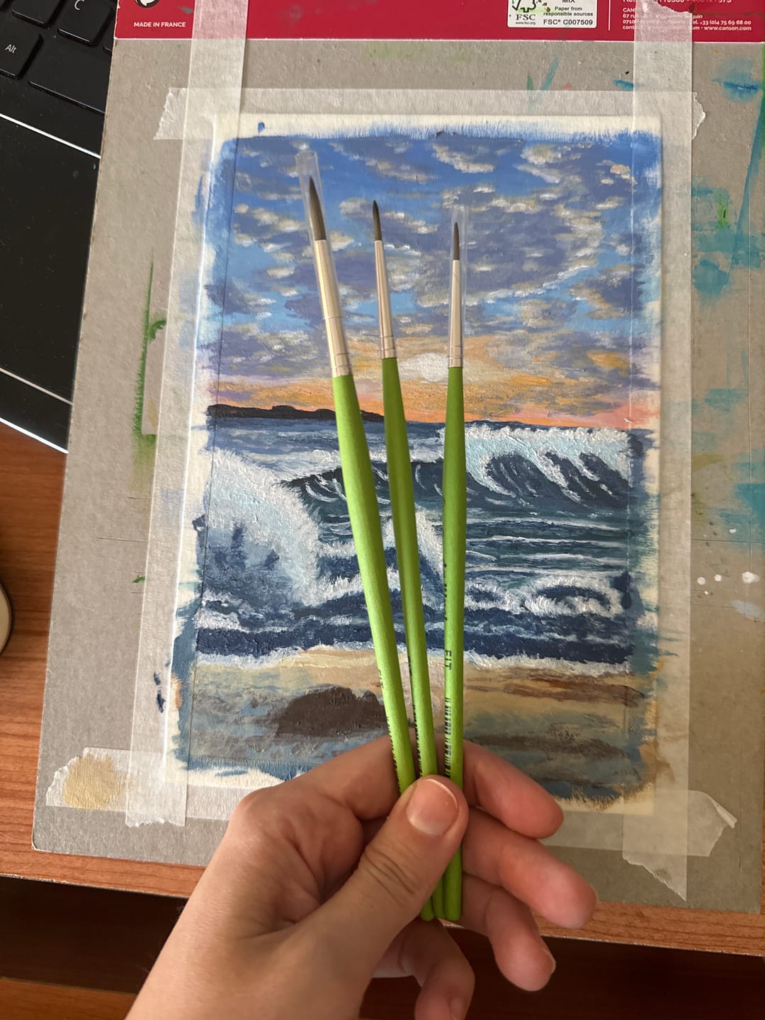 Customer photo review of da Vinci Fit Synthetics - Pincel Redondo