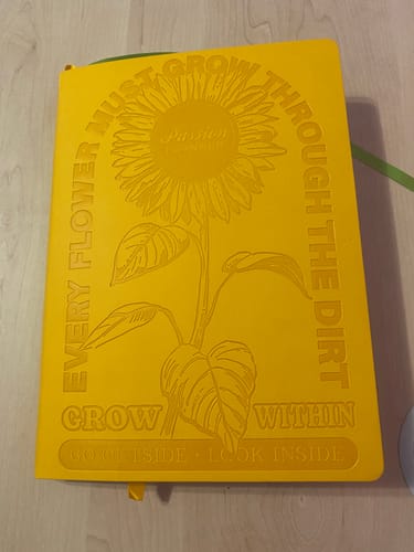 Customer photo review of Weekly 2025 Planner Sunflower Yellow