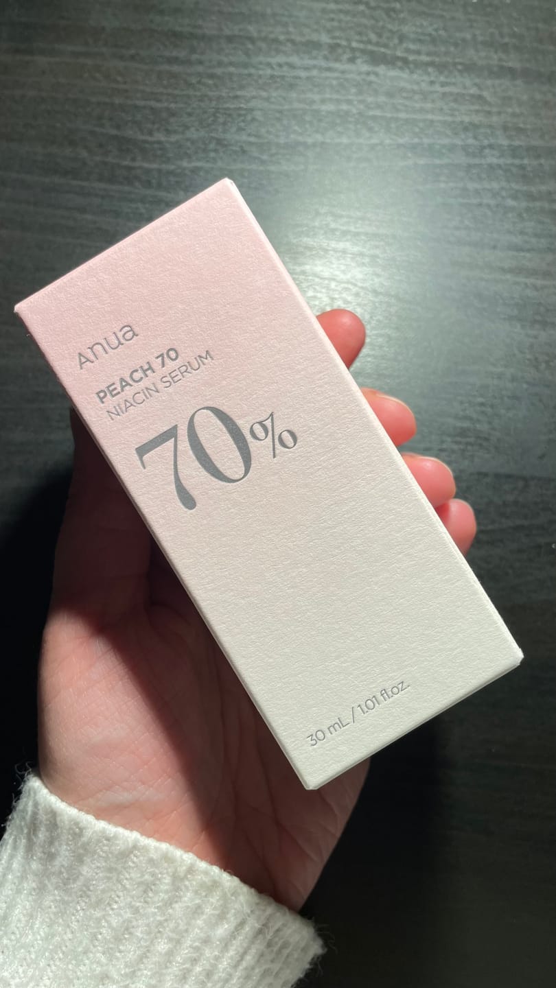 Customer photo review of Serums ar persiku gludai un mirdzošai ādai Anua Peach 70% Niacin Serum