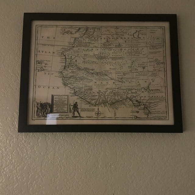 Customer photo review of Old Map of Negroland, 1747 by Bowen - Pre-Colonial West Africa - Slave Trade, Ivory Coast, Gold Coast