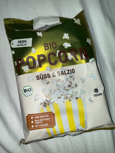 Customer photo review of Bio Popcorn Süß-Salzig