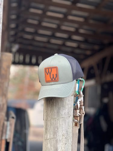 Customer photo review of Premium Custom Leather Patch Hats (Wholesale)