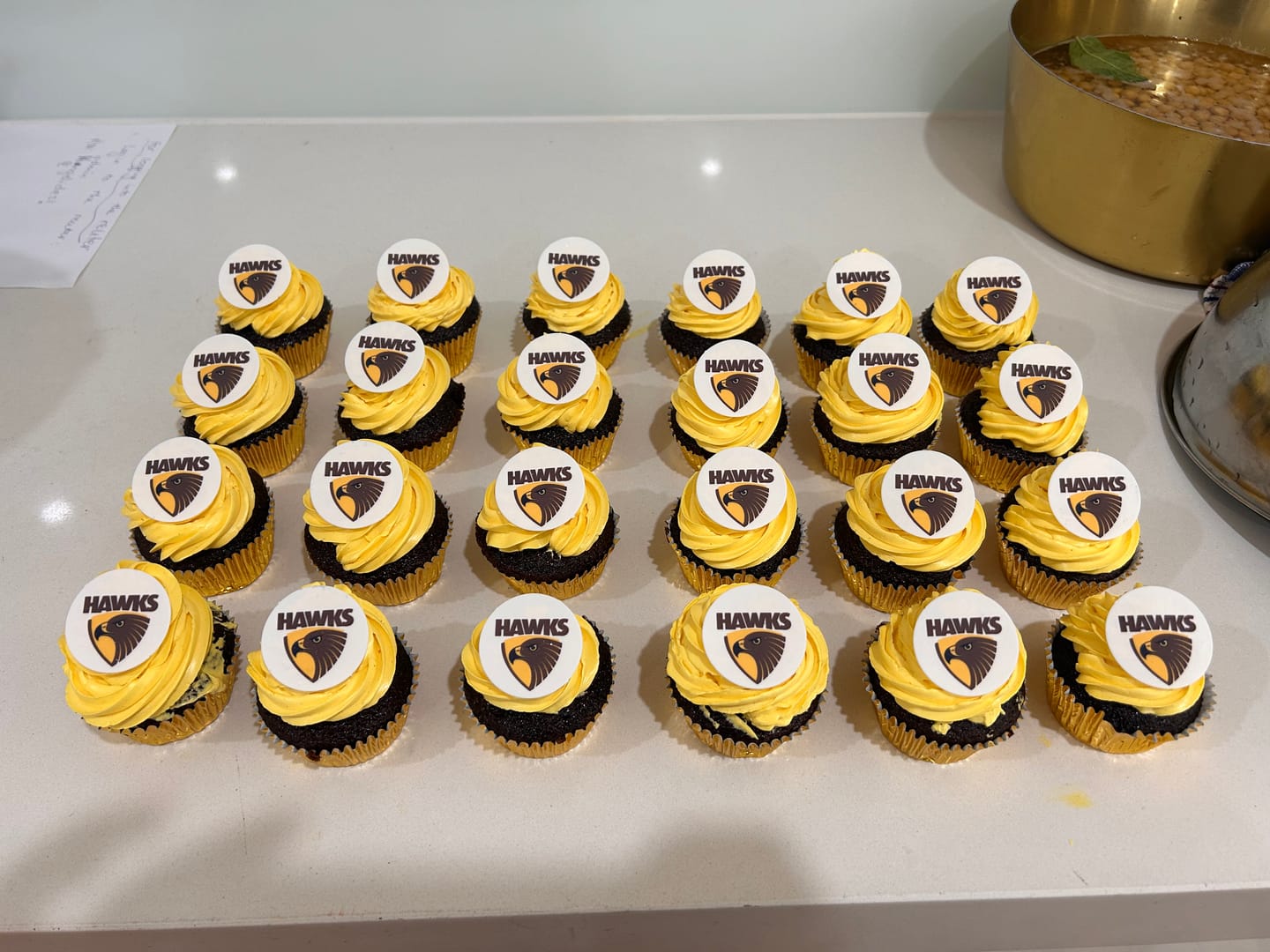 Customer photo review of Hawthorn Hawks AFL Club - Edible Icing Images
