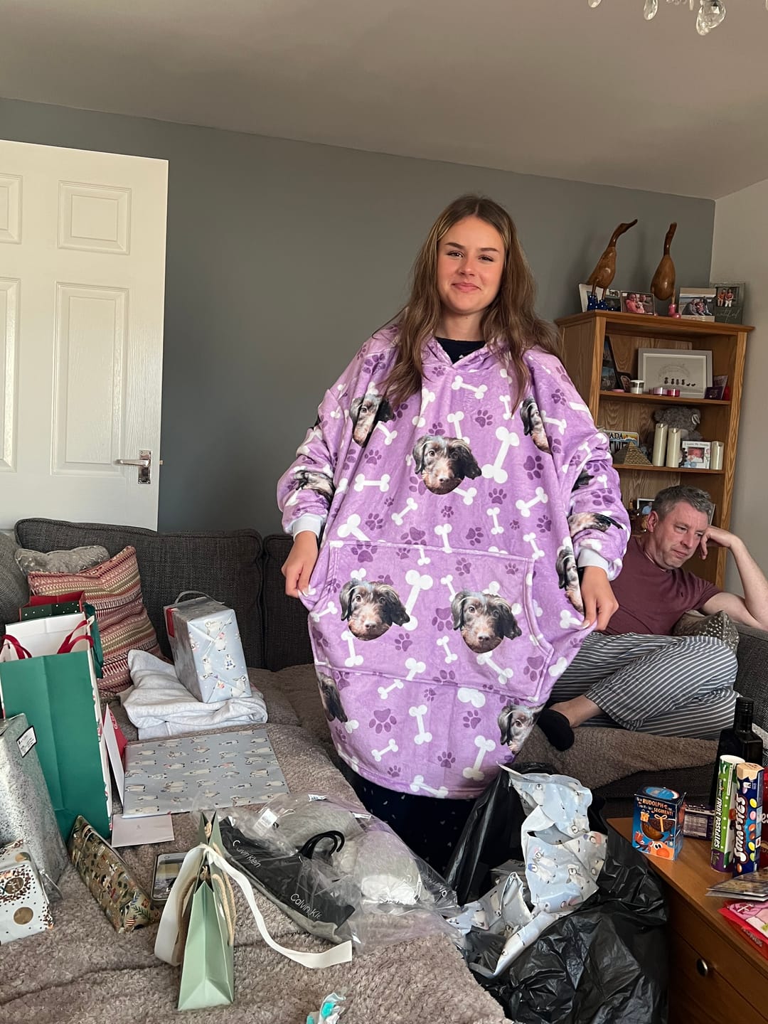 Customer photo review of Custom Dog Hoodie