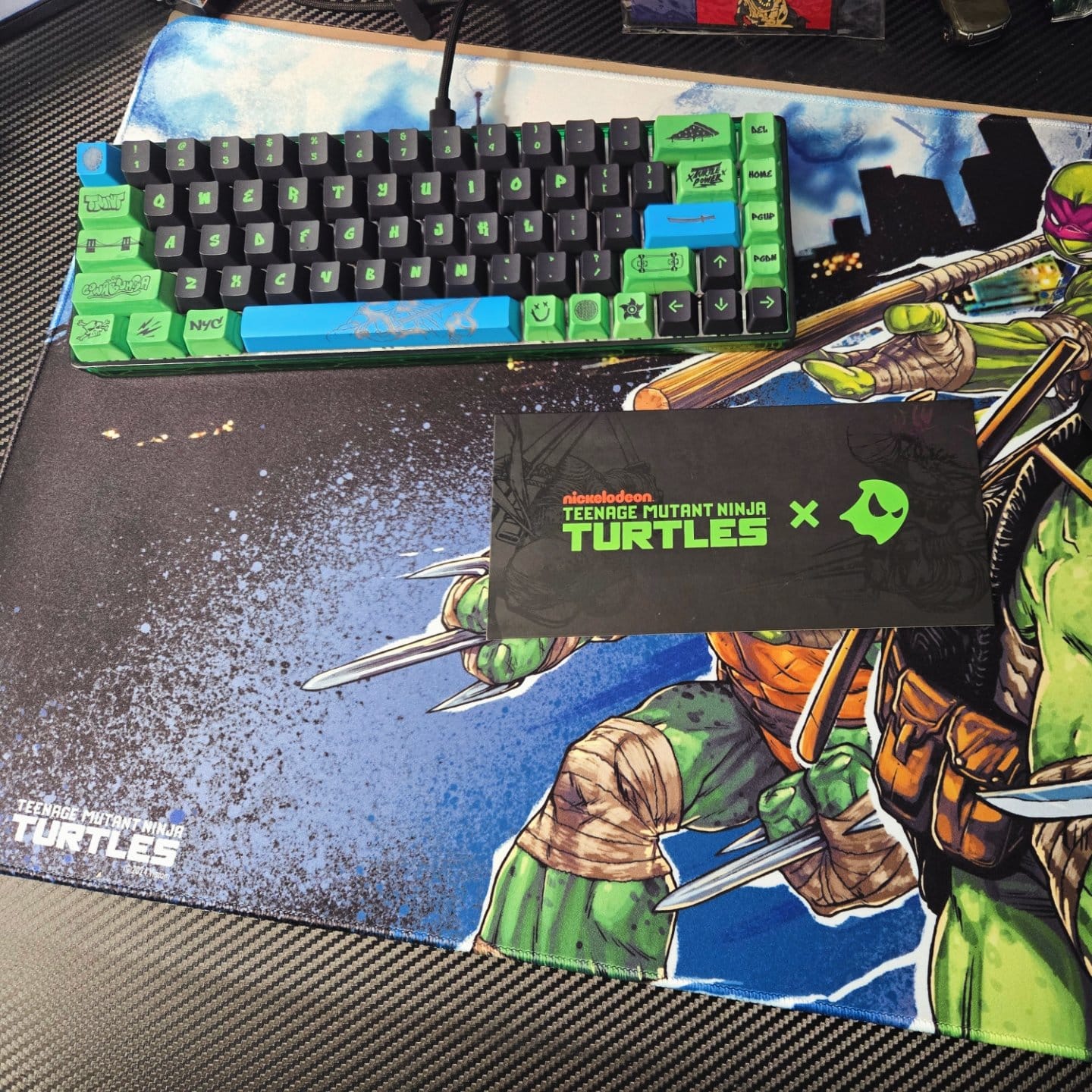 Customer photo review of Banshee K68 Magnetic Switch Keyboard - Teenage Mutant Ninja Turtles (4 Colors in 1)