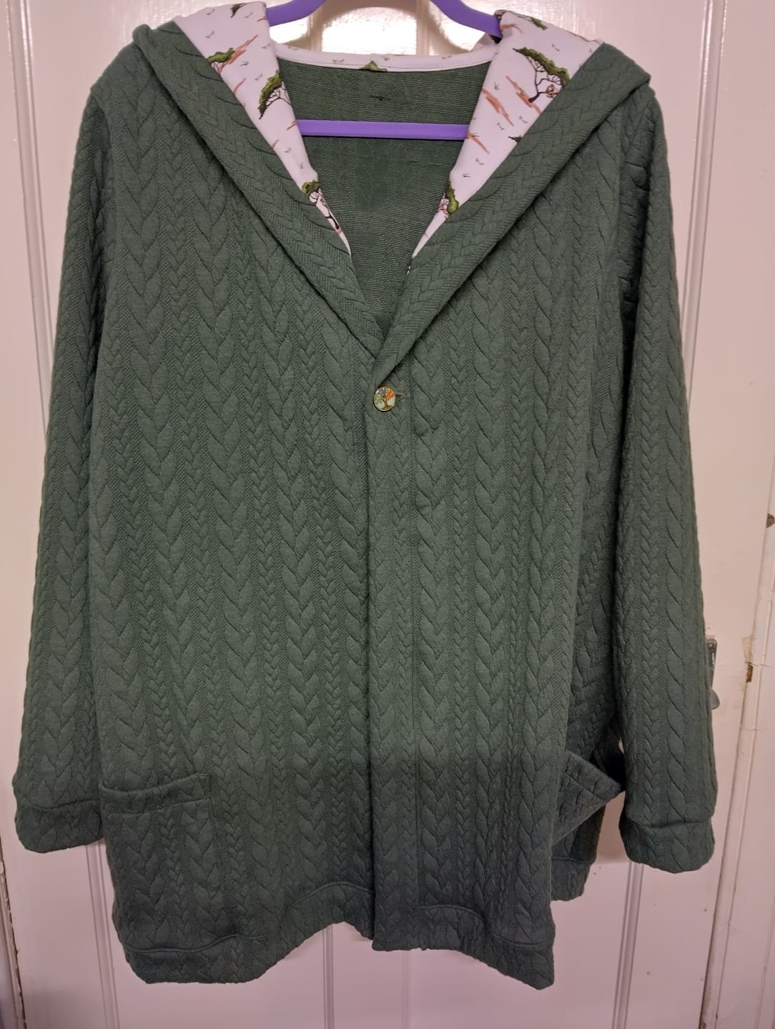 Customer photo review of Cable Knit Jersey Fabric