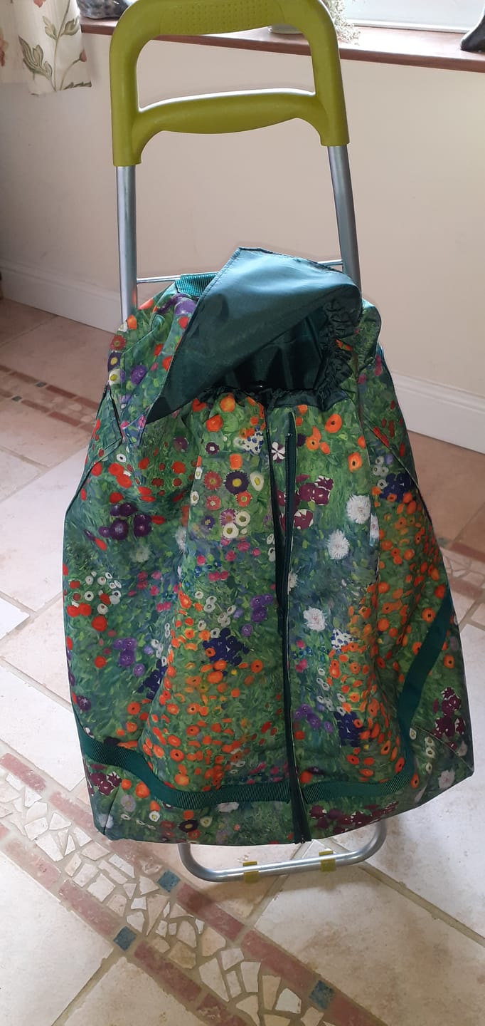 Customer photo review of Klimt Flower Garden Water Resistant Fabric
