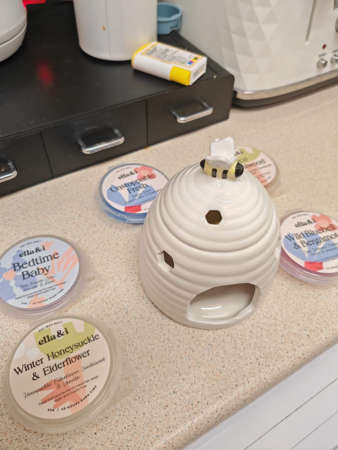 Customer photo review of White Beehive Wax Burner