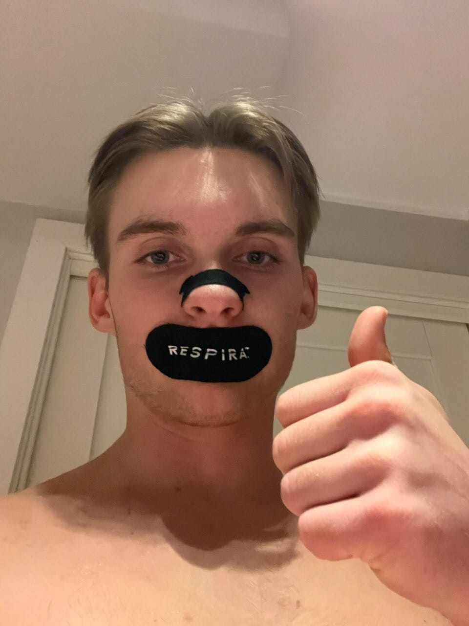 Customer photo review of NASAL STRIPS | BLACK