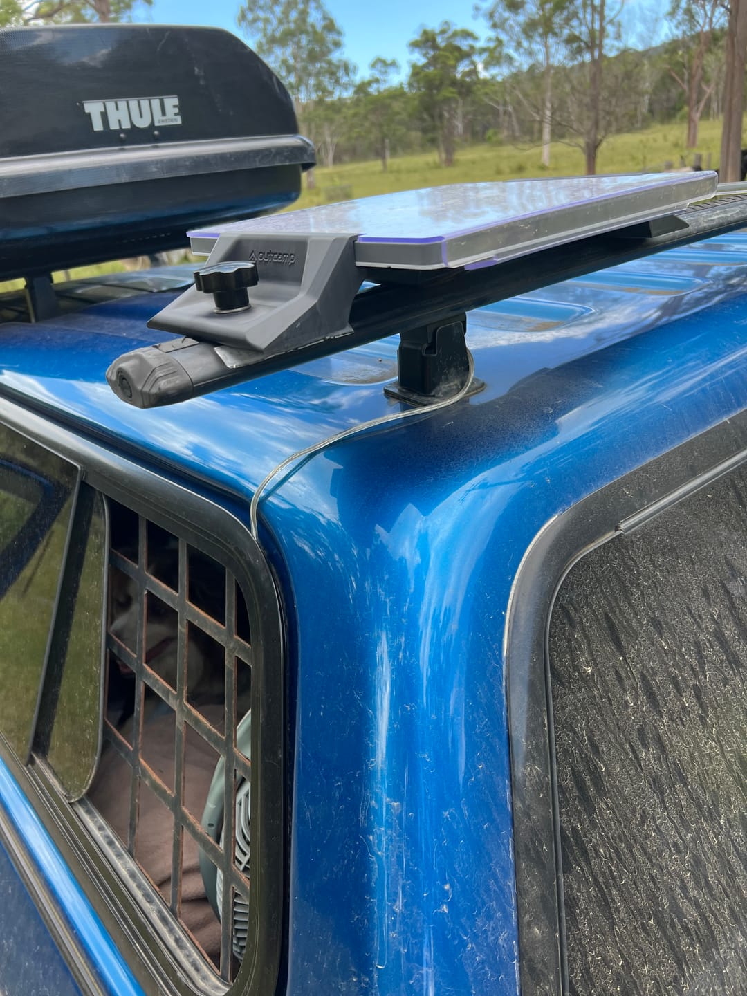 Customer photo review of Starlink Mini Roof Rack Mount