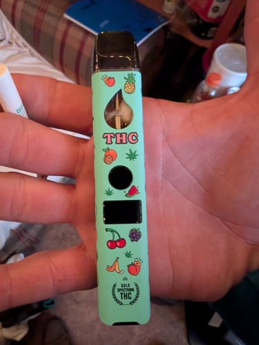 Customer photo review of Gold Spectrum Fruity THCA 2mL Disposable