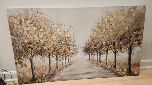 Customer photo review of 'Pathway of Gold' Framed Canvas