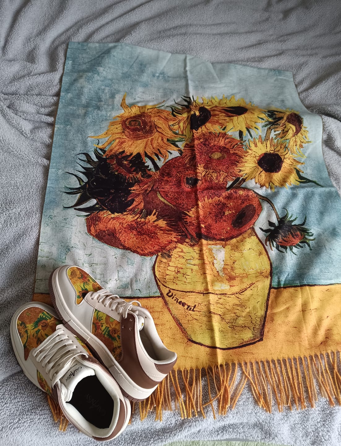 Customer photo review of Van gogh sunflowers scarf