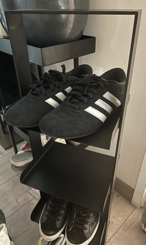 Customer photo review of Zapatero Bandeja 4 niveles Metal Black
