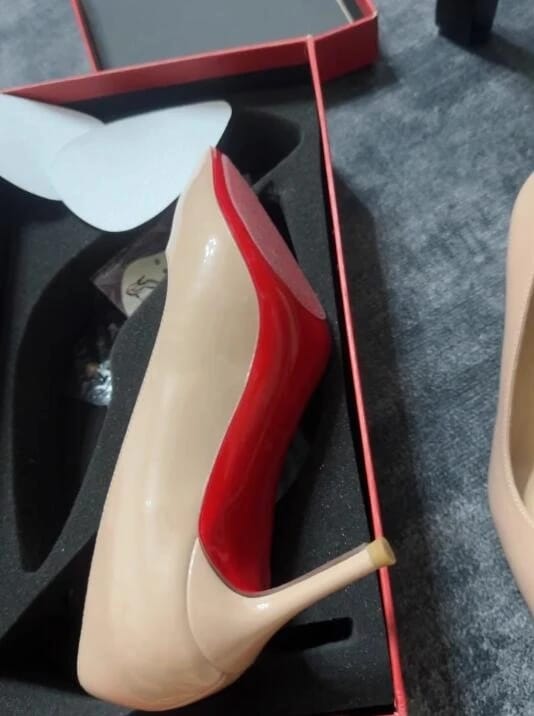 Customer photo review of Shoes Woman 2024 Trend Luxury Shoes For Women Brand Pumps Red Shiny Bottom Pointed Toe High Heels Party Elegant Ladies Shoe 2025