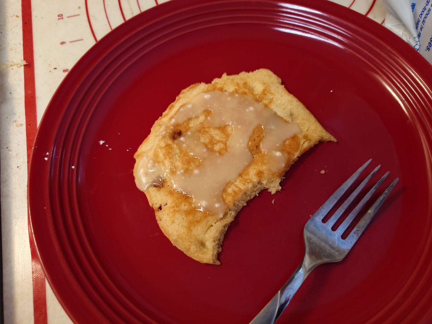 Customer photo review of Cousin T's Cinnamon Bun Gourmet Pancake Mix (2 Pack)