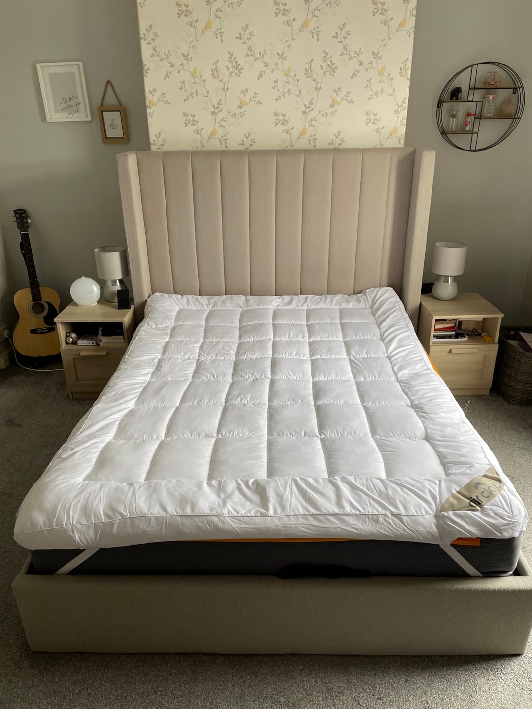 Customer photo review of 10cm Microfiber Mattress Topper