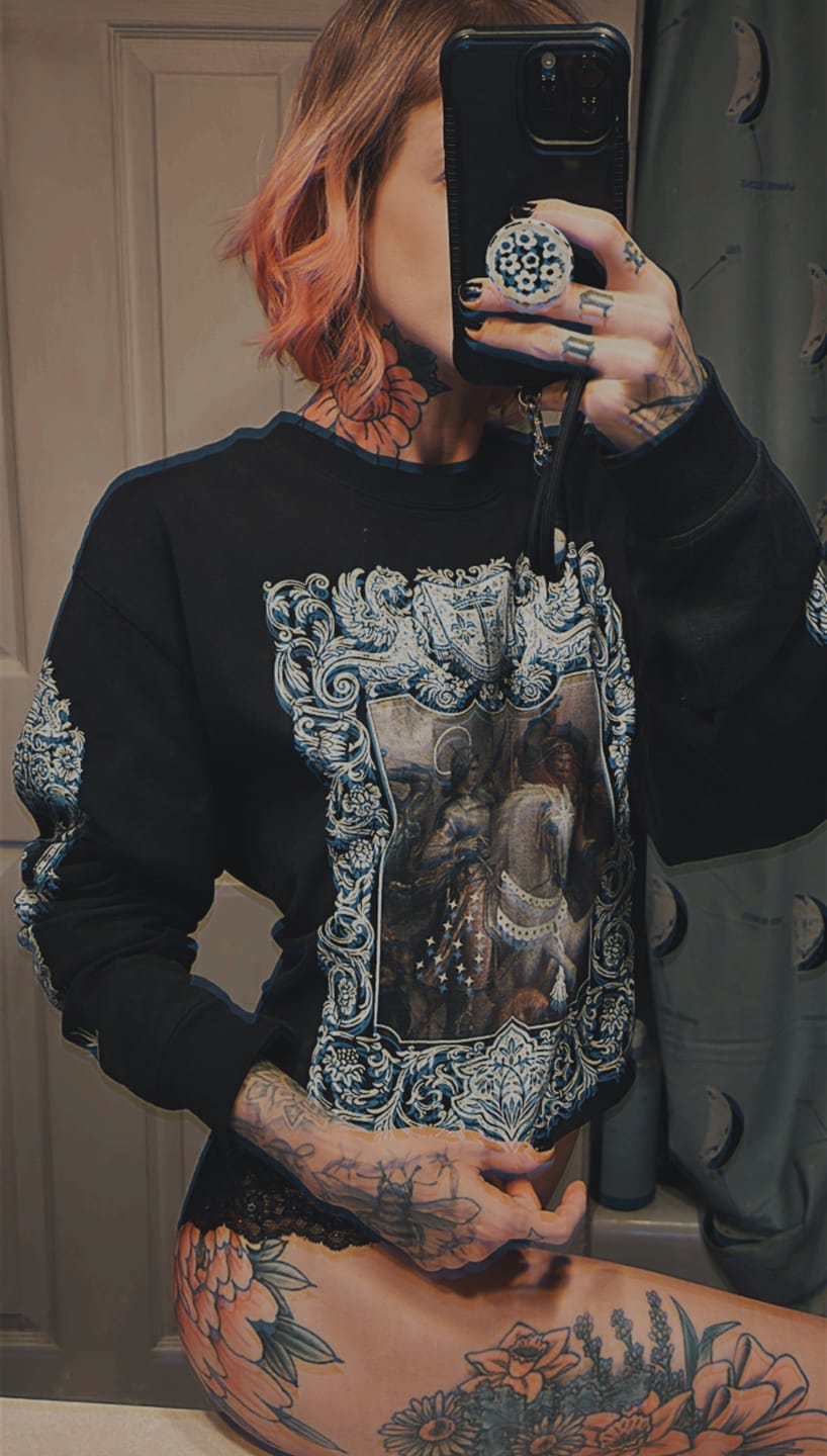 Customer photo review of Resistance Heavy Faded Long Sleeve Tee