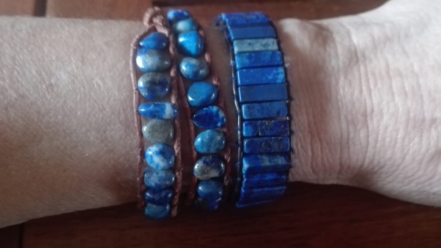 Customer photo review of Bracelet Lapis Lazuli "Véritable"