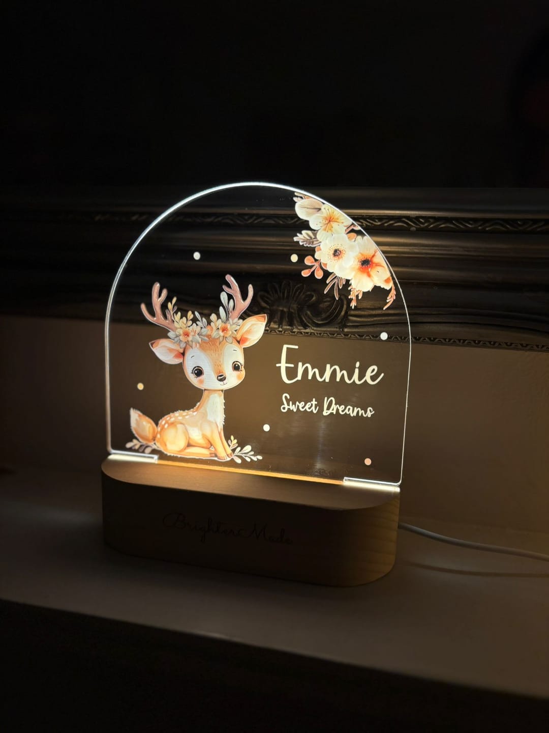 Customer photo review of Fawn - Personalized Night Light