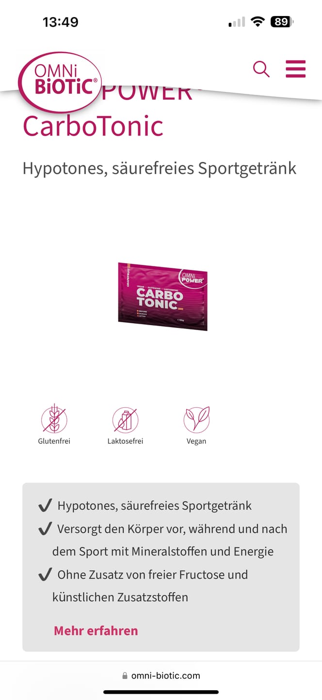 Customer photo review of OMNi-POWER® CARBO GUM Erdbeere
