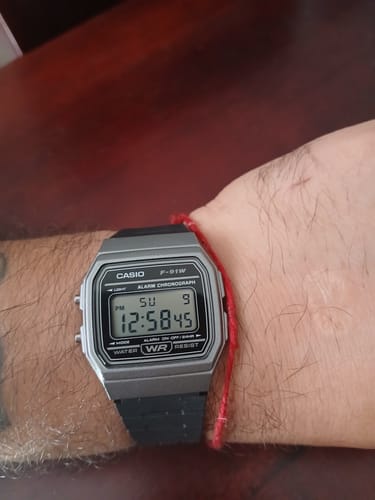 Customer photo review of Reloj Casio Vintage F-91WM-1BDF Gris/Negro