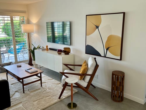 Customer photo review of Golden Leaves Canvas Art