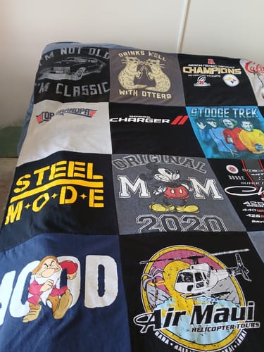 Customer photo review of T Shirt Quilt by Project Repat