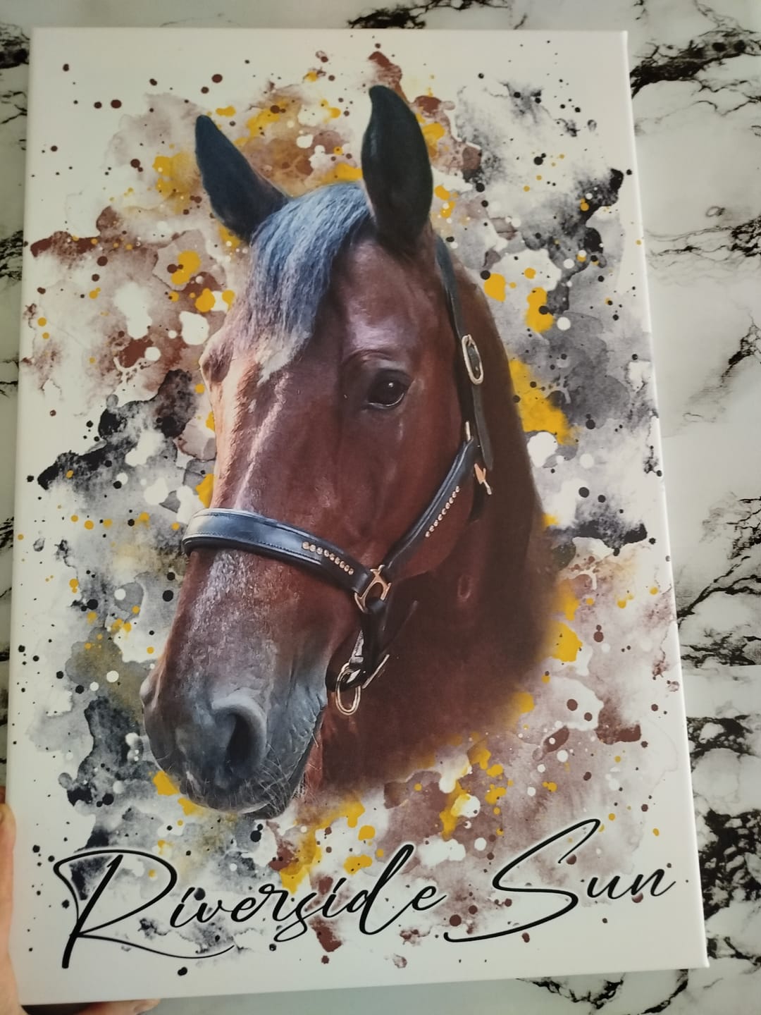 Customer photo review of Dein Pferd als Wasserfarben Portrait