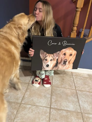 Customer photo review of Pet Art Canvas Wrap