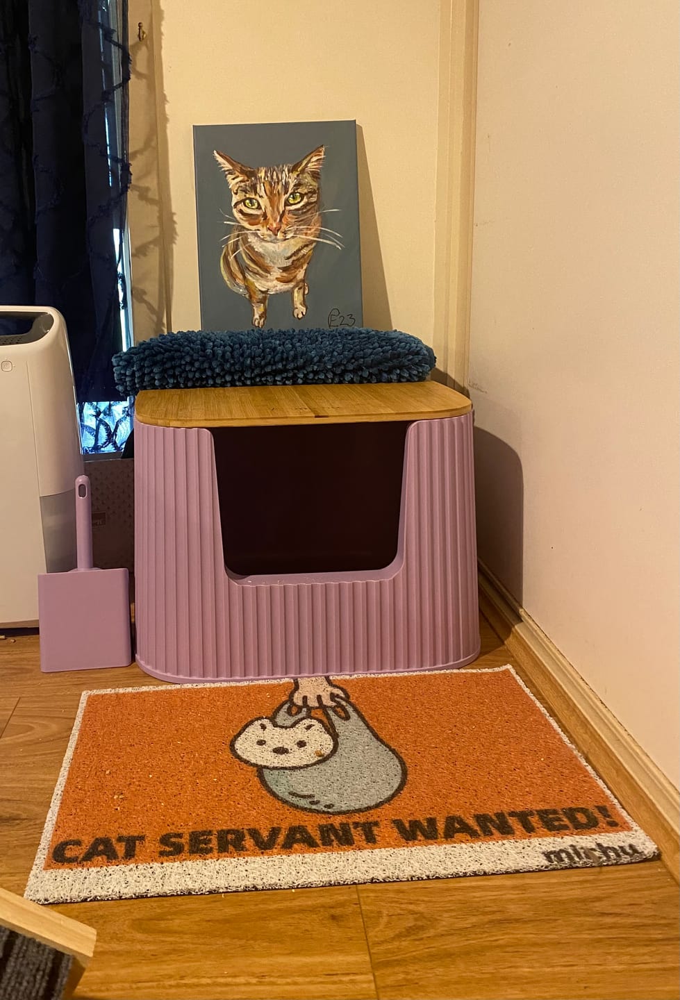 Customer photo review of Michu XXL Stella Deluxe Cat Litter Box - Spacious Design