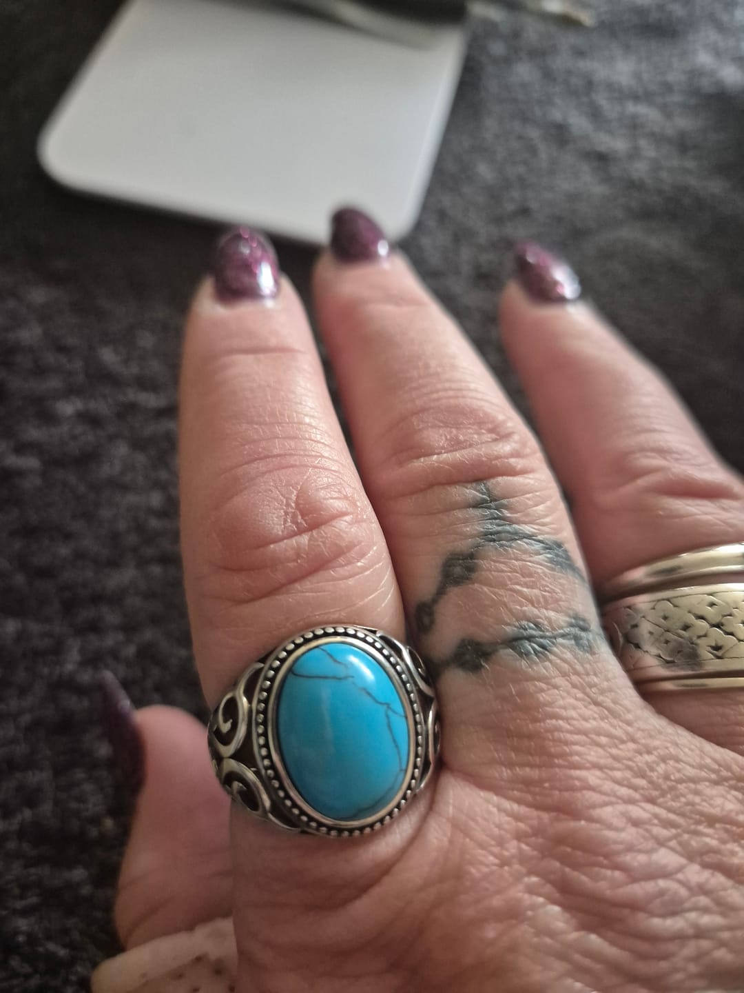 Customer photo review of BLUE EYES. - 925 STERLING SILVER