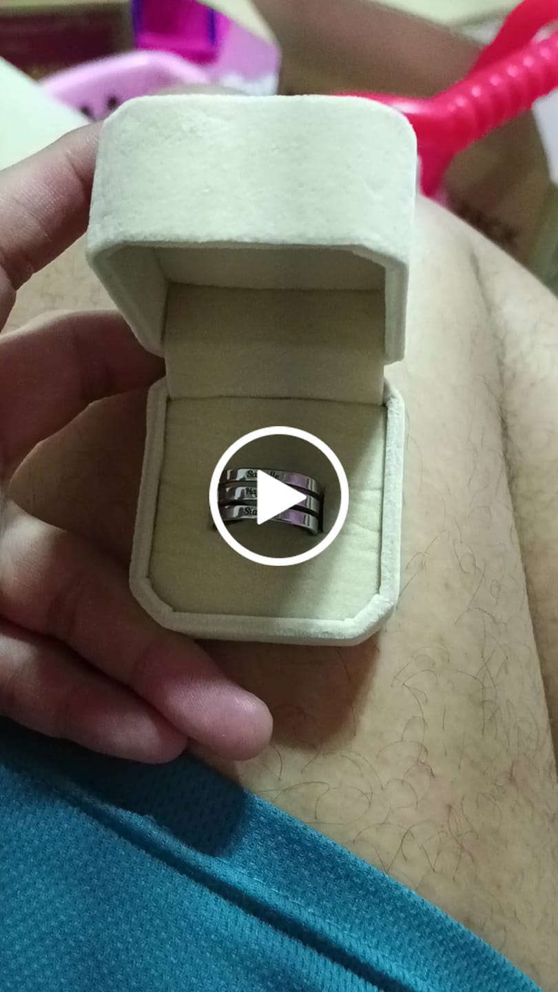 Customer video review of Printave™ Personalized 3 Layers Ring