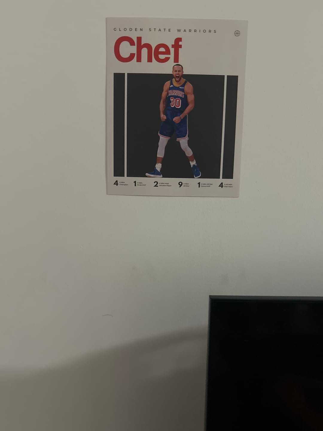 Customer photo review of Custom Athlete Poster