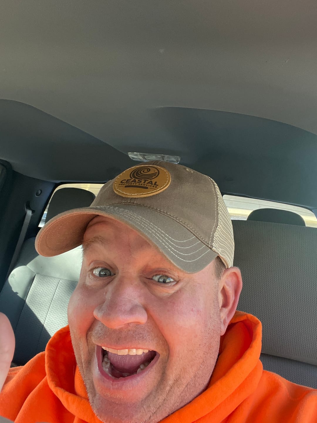 Customer photo review of Richardson 111 Unstructured Leather Patch Hat