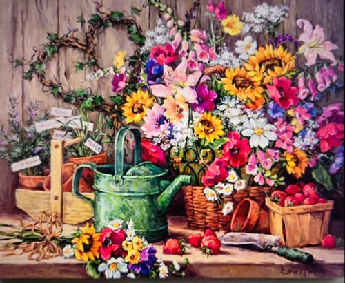 Customer photo review of The Potting Bench - Paint by Numbers
