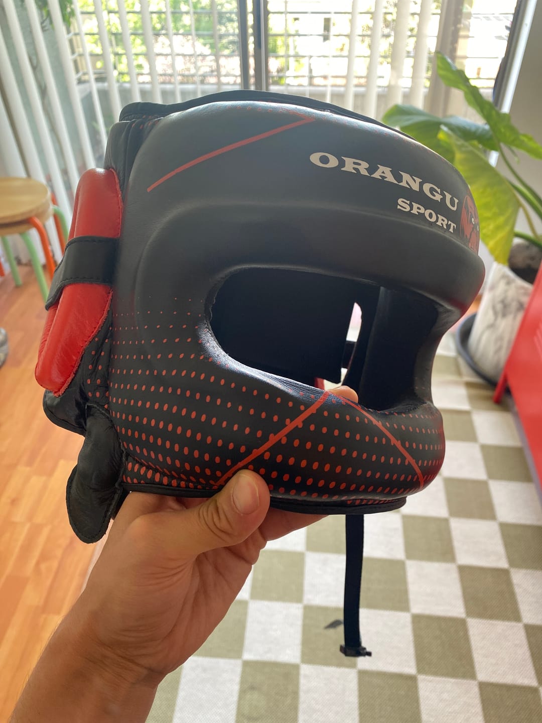 Customer photo review of CABEZAL PROTECTOR ORANGU SPORT / BOXEO
