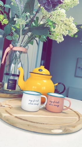 Customer photo review of My First Wee Mug Enamel Mini Mug