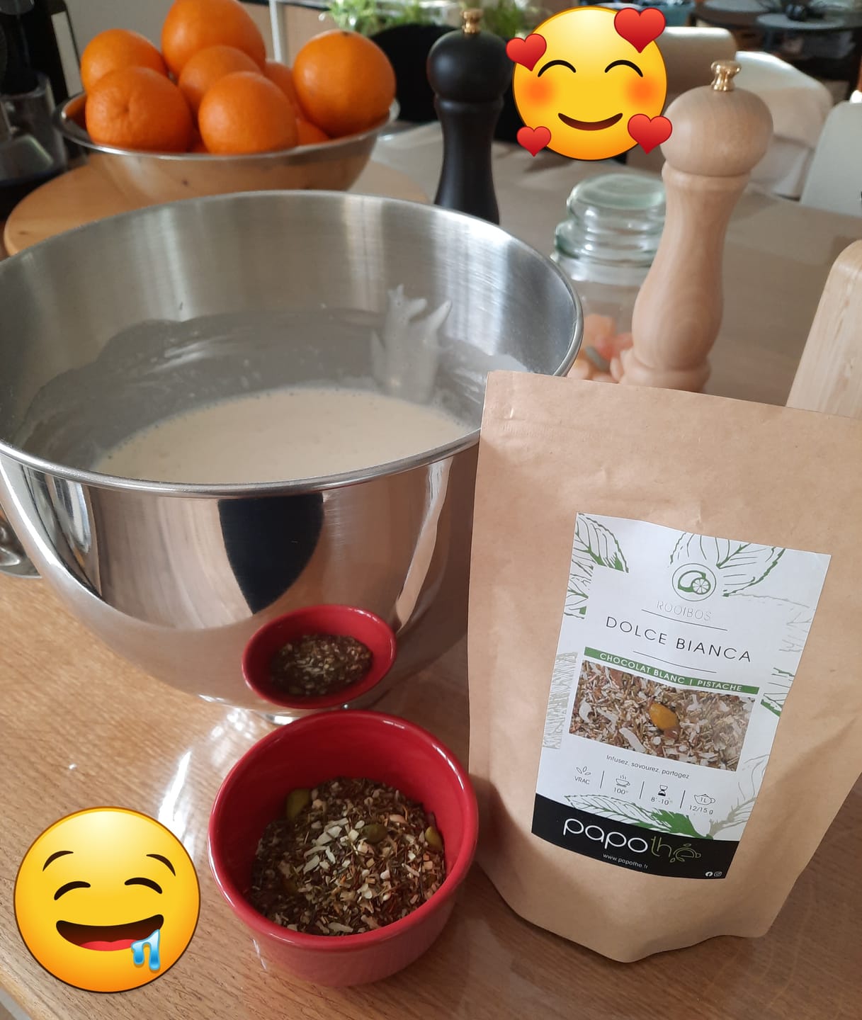 Customer photo review of Rooibos Chocolat Blanc/Pistache (Dolce Bianca)