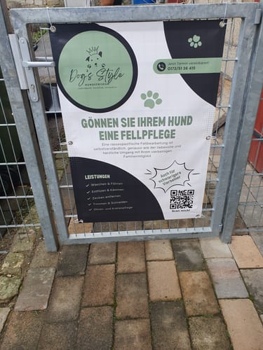 Customer photo review of Banner inkl. Druck