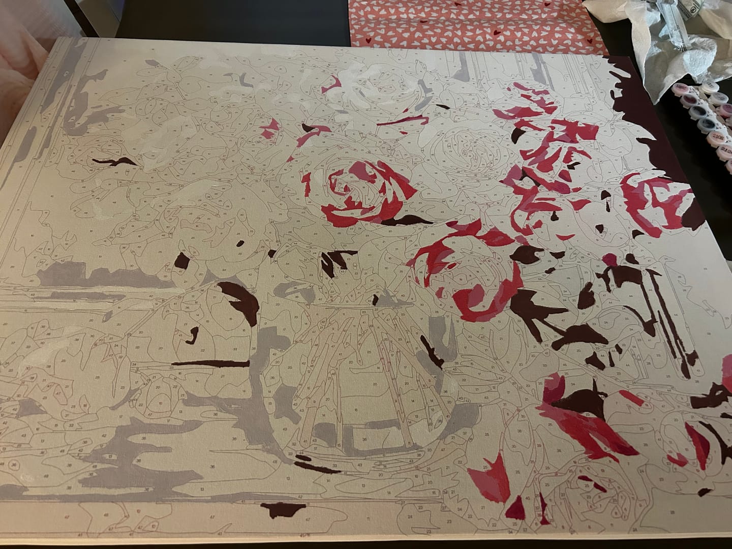 Customer photo review of Numbered Roses