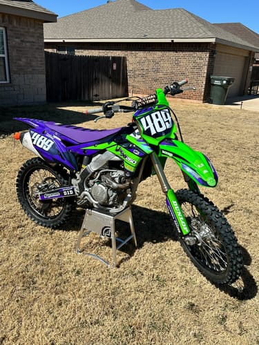 Customer photo review of Custom Seat Cover: 2018 Kawasaki KX250F