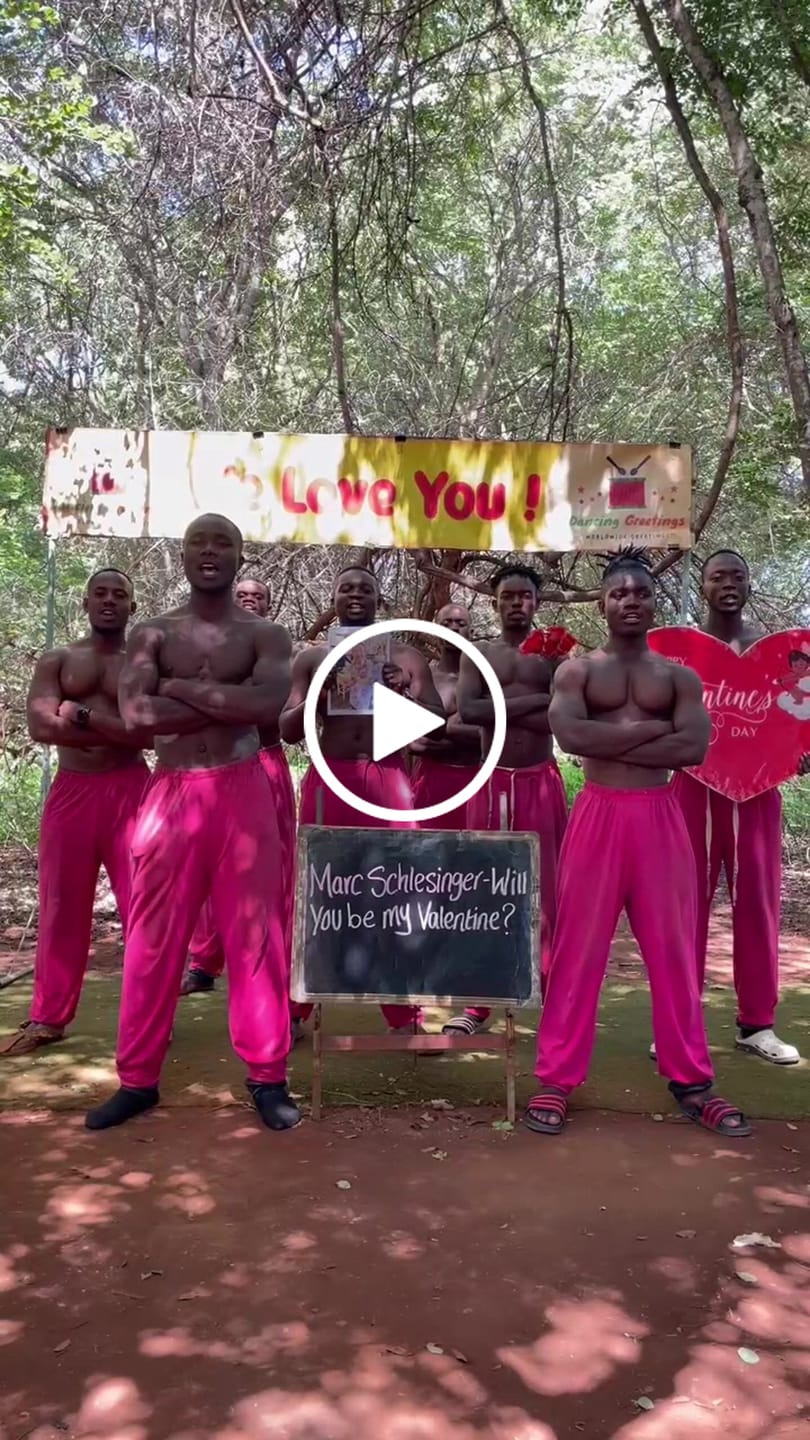 Customer video review of Greeting Video from Africa - Pink Pants